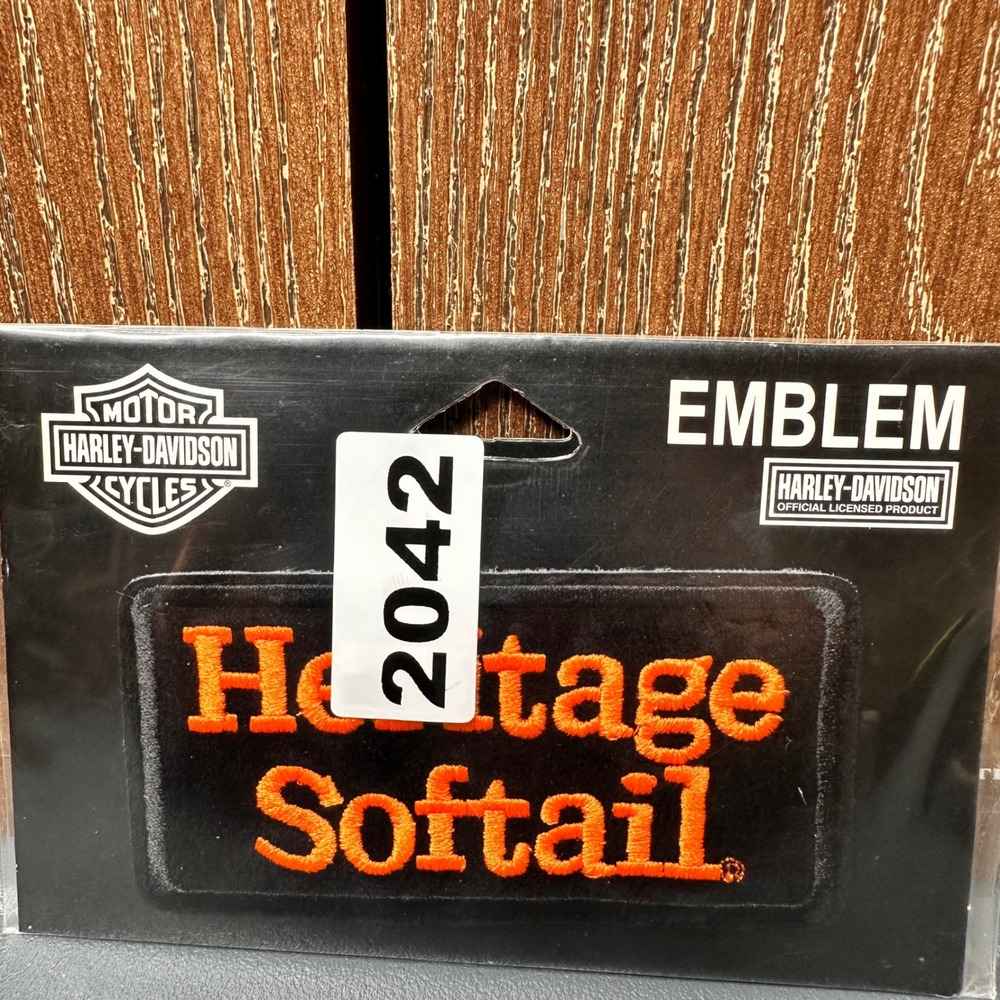 NEW 2007 Harley-Davidson 4" Heritage Softail Embroidered Sew-On Patch Emblem Y2K